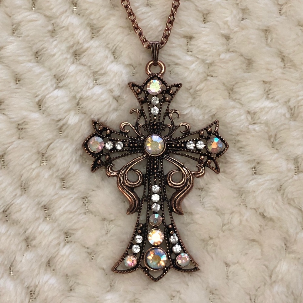 Rose Gold Cross Necklace